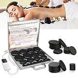 Professioneller Heiße Steine Erwärmer, Massagesteinwärmer-Set, Tragbares...