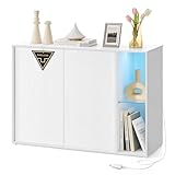 SONGMICS HOME Sideboard, Toolless-Technologie, superschnelle werkzeuglose...