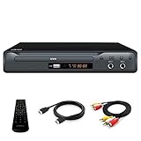 Kompakter DVD-Player mit SCART-Anschluss, Regionsfreier HD-DVD-CD-Player...