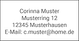 Adressaufkleber 40 Stück 48x25mm mit Ihrem Wunschtext. Sie entscheiden was...
