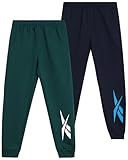 Reebok Active Jogger für Jungen, 2er-Pack, Fleece-Jogginghose (Größe...