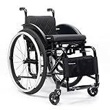 KXPSWGE Sportrollstuhl,Faltbarer selbstfahrender Transportstuhl,Rahmen aus...