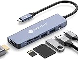NOVOO USB C Hub 4K@60Hz HDMI USB C Adapter MacBook Adapter mit 100W PD,4K...