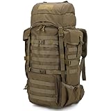 Mardingtop 70L Militär Rucksack Trekkingrucksack mit Regenschutz...