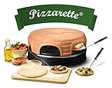 Emerio Pizzaofen, PIZZARETTE das Original, handgemachte Terracotta...