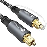 WARRKY Optisches Audiokabel, Optical Audio Cable, [Nylon Geflochten,...