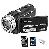ORDRO V12 Videokamera Camcorder Full HD 1080P 30FPS Infrarot...