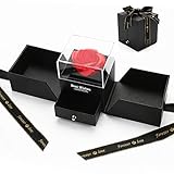 KIPIDA Rosen Box, Schönheit und das Biest Rose, Rose Schmuck Geschenkbox,...