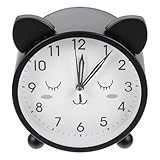 Generisch Doppelohr Kinderwecker Tischuhr aus Metall Tickgeräuschlos...