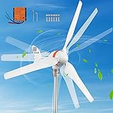 VEVOR Wind Turbine Generator, 12V/AC Wind Turbine Kit, 400W Wind Power...