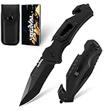 Ogival Klappmesser (Zweihandmesser),20CM Taschenmesser mit Aluminiumgriff...