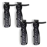 Schramm® 4 Stück Fahrradhalter Wandhalterung schwarz Fahrradhalterung...