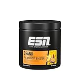 ESN Crank, Tropical Punch, 380g, Pre Workout Booster mit Koffein, vegan -...