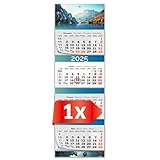 PRIMUS PRINT XXL Kalender 2025 - Mehrblock Wandkalender - 4-Monatskalender...