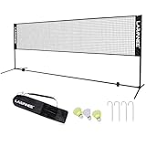 LARMNEE Badminton Netz, 4 m Volleyballnetz, Federballnetz,...