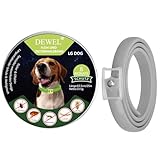 DEWEL 63.5cm Leuchtendes Zeckenhalsband für Hunde, Zeckenhalsband...