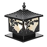 VNsdSD Vinta Ru Bron Col Pill Lig Ca Alumini Pos Outdo Lighti Pa C Colu La...