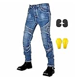 GEBIN Motorradhose Herren, Motorrad Jeans Herren mit Protektoren,...