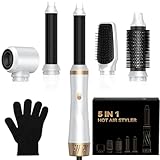 5 in 1 Hairstyler,Haartrockner & Haarstyler Set mit Rundbürstenföhn,...