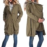 Generisch Tragejacke FüR Mama Und Baby Winter - Warm Umstandsjacke Mit...