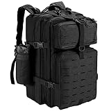 SHANNA Trekkingrucksack, Wanderrucksäcke Militärrucksack 45L Armee...