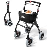 VOCIC Z32 Rollator Schmal für Wohnung,Indoor Rollator Faltbar und...