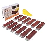 Shineboc 120 Stück Schleifpapier mit 90x30 mm Schleifklotz Set, Mini...