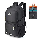 SKYSPER Ultraleichter Faltbarer Rucksack 30L mit Nassfach - Wasserfest und...