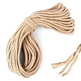 Juteseil 8mm x 25m, Juteseile Natürliches, Stabiles Gartenschnur aus...