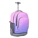 Oneyijun Schulranzen Trolley Rucksack, Studenten Trolley Schultasche mit...