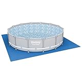 Bestway Flowclear™ quadratische Bodenplane, 488 x 488 cm, für...