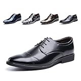 Anzugschuhe Herren Oxford Derby Schuhe Brogues Lederschuhe Hochzeitsschuhe...