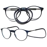 VEVESMUNDO Runde Magnetische Lesebrillen um den Hals Klemmen Leicht Damen...