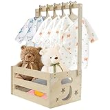 Holz Babykorb Geschenk mit Griff Babyparty Schrank Geschenk Korb...