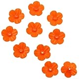 16 gelbe Kolibri-Futterstation Ersatzblumen für hungrige Vögel (orange)