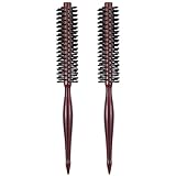 Wanmu 2 Stück Borsten Bart Bürste, Klein Wildschweinborsten Rundbürste,...