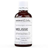 wesentlich. Melissenöl - ätherisches Öl - 100% naturrein (Glasflasche) -...