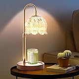 Paryou Kerzenwärmer Lampe mit Dimmer - Elektrische Kerzenlampe mit Timer...