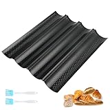 CRESZZLE Baguette Backform mit Antihaftbeschichtung, Baguetteblech für 4...