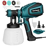 Farbsprühsystem, 700W HVLP Elektrische Spritzpistole, 1200ML Behälter,...
