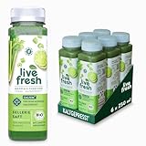 LiveFresh BIO Selleriesaft Kaltgepresst | 97% Selleriesaft, 3% Limettensaft...