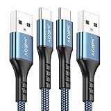 USB C Kabel [1M+2M 2-Pack] 3.1A Schnellladekabel USB auf USB C Ladekabel...