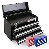 Arebos Werkzeugkoffer mit 3 Schubladen & 2 Ablagefächern 52 x 22 x 30,5 cm...