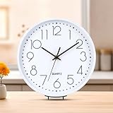 ACCSHINE Tischuhr Wanduhr Ohne Tickgeräusche Modern 20cm Quarz Groß...