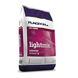 Plagron lightmix 50 L 100% Terra substrat Dünger Erde Anzucht Grow Bloom
