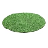 JOINPAYA Realistischer Kunstrasen 2,5cm Höhe Wetterfeste Grüne Grasmatte...