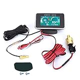 DC 9V Bis 36V 4 In 1 Auto LCD Digitalanzeige Voltmeter Kraftstoffanzeige...