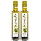 Basilikumöl 2x 250ml | Extra natives Olivenöl mit Basilikum | Aus...