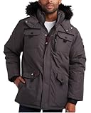 CANADA WEATHER GEAR Herren-Parka, schwere Ripstop-isolierte ThermaFoil...