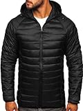 BOLF Herren Übergangsjacke Steppjacke mit Kapuze Daunenjacke...